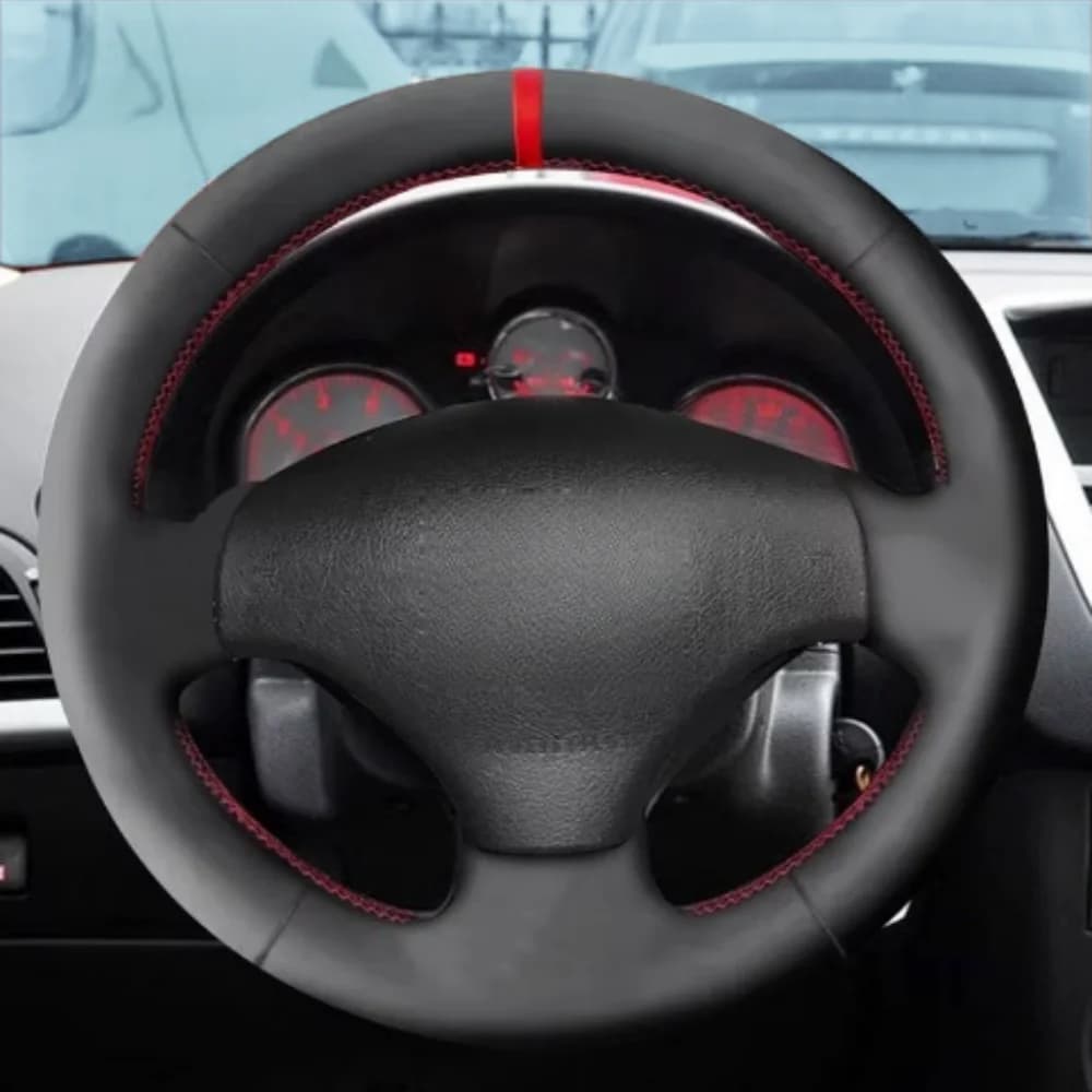 Black Car Cover FAI DA TE Leather Microfiber For Peugeot 206 2007 2008 2009 Peugeot 207 Citroen C2 Car Accessories