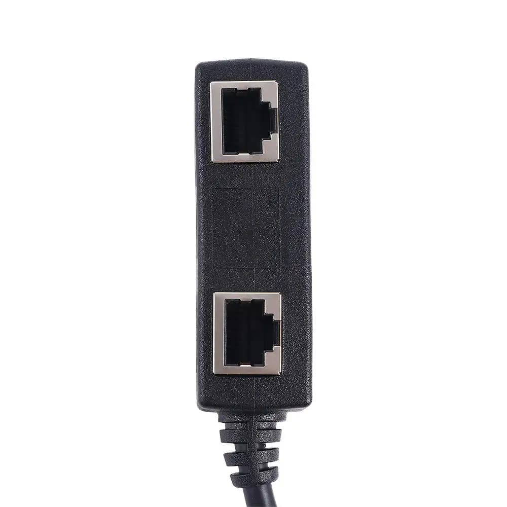 Black LAN Ethernet Digital Cables 1 Male to 2/3 Female Extender Adapter Cable RJ45 Connector RJ45 Splitter Network Connector