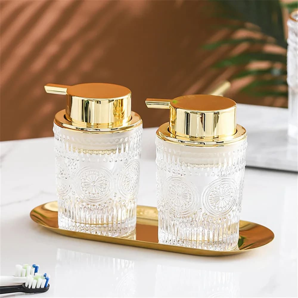 300ml/400ml Bagno Dispenser di Sapone In Vetro Mousse Schiuma Vuota Ricarica Sub-imbottigliamento Disinfettante Per Le Mani Gel Doccia Shampoo Bottiglia Schiuma