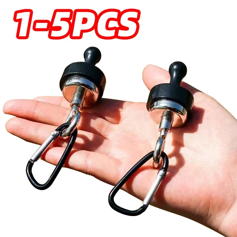 Camping Magnetic Hooks Heavy Duty Separable Outdoor Tent Canopy Carabiner Clip Magnet Hanger Camping Tools Accessories