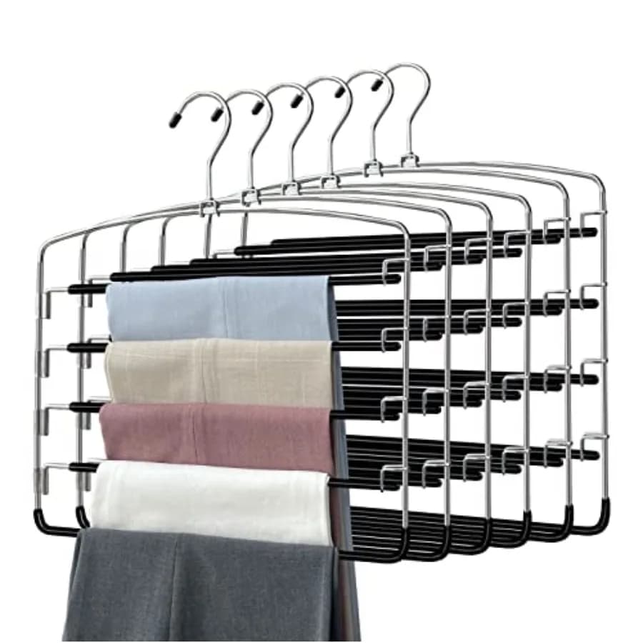 Dresses for Trousers 6 Pieces, Organizers and Spare Parts for Armadi 5 Levels, Spare Parts with Armband Multiplo in Metal