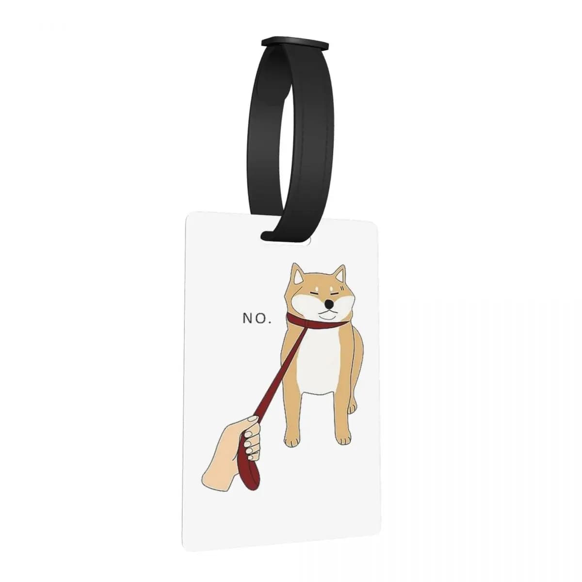 Etichette per Bagagli con Cani Shiba Inu, Accessori per Valigie, Tag per Bagaglio da Viaggio, Porta Etichetta con Nome e Indirizzo