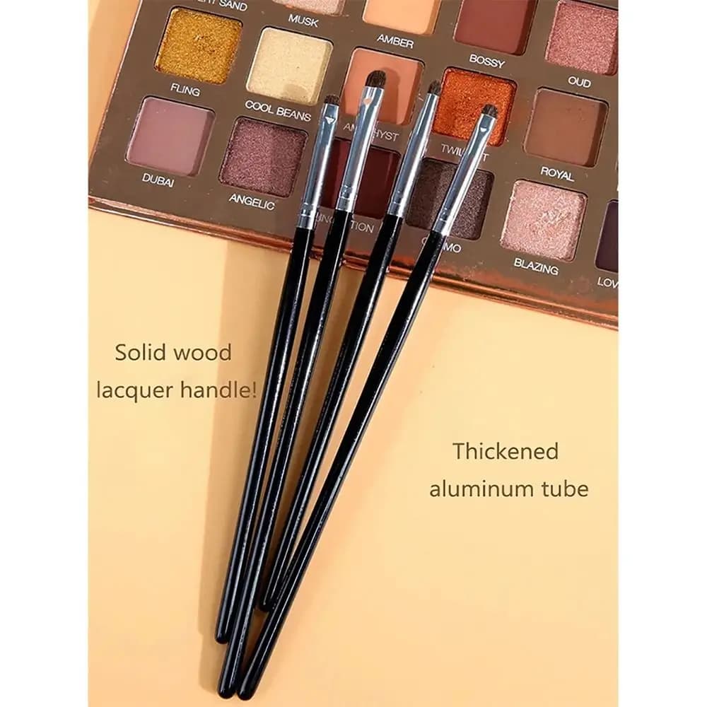 Set of 4 Umbrella Corner Brushes, Precision Brushes with Soft Trick Seeds, Shining Brush and Lying Silkworm Effect