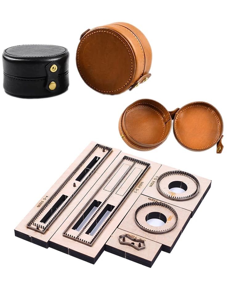 DIY leather handmade coin bag, jewelry box, knife, mold, cutting stems, punching blade 8x6 cm