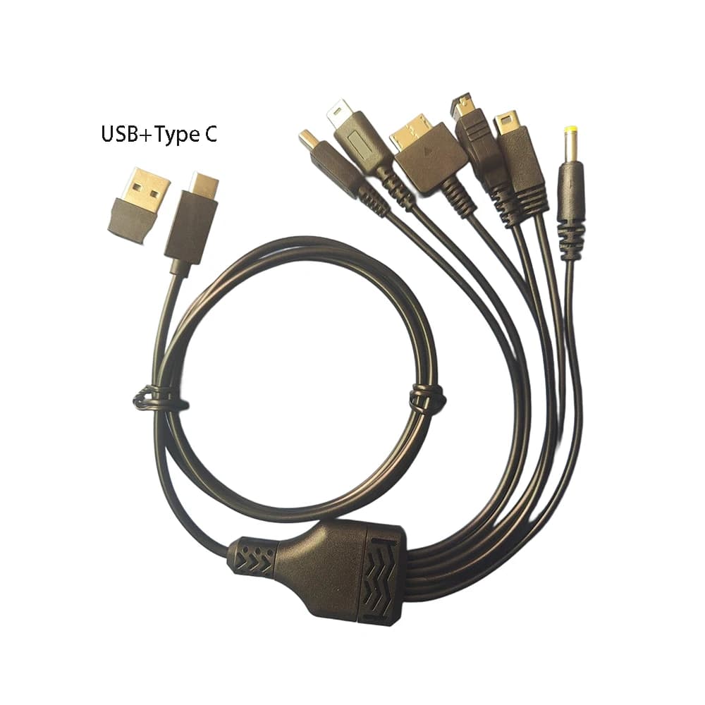 Cavo di ricarica USB C per DSL 3DS 3DSLL NDSL PSV1000 NDS Wii U PSP Cavo di alimentazione per lettore di giochi Nintendo Switch Cavo di tipo C
