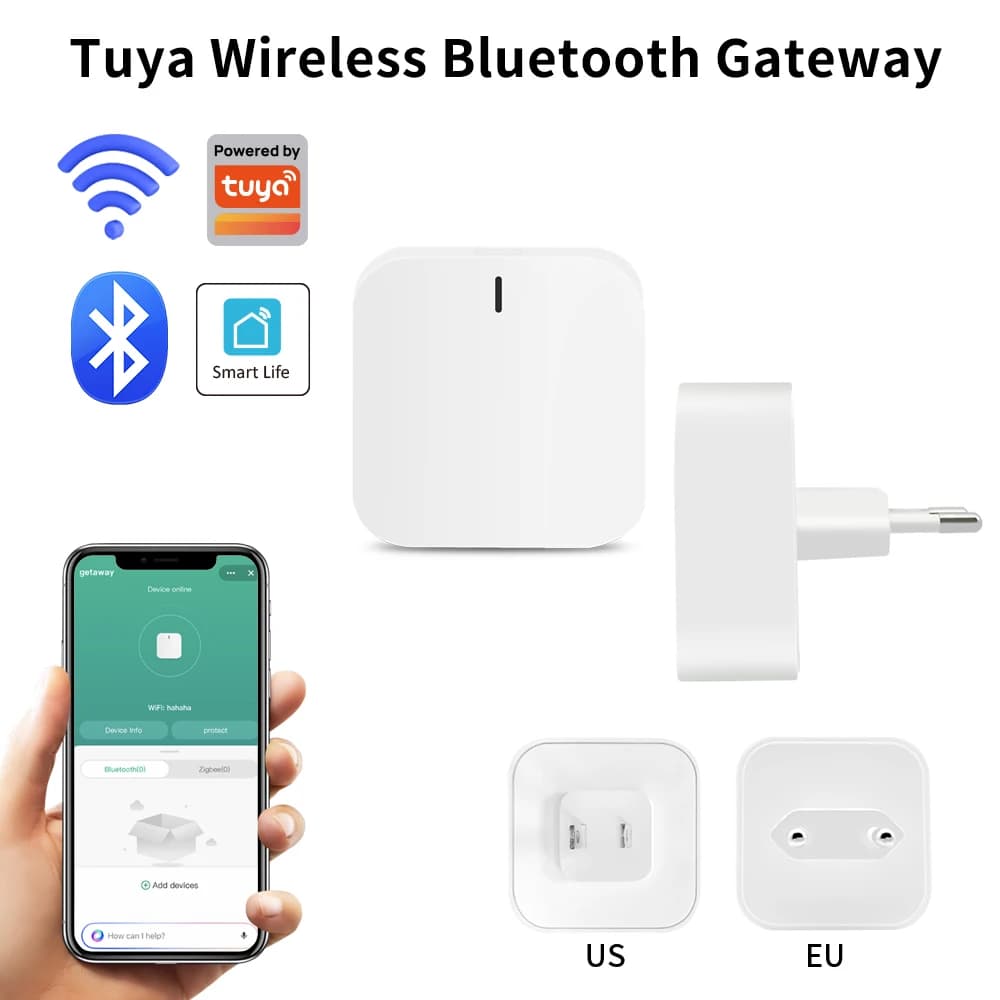 lincukoo Tuya smart home gateway Bluetooth Hub Connect 128 buletooth Mesh and 3 BLE devices(max) plug into socket AC95-240V