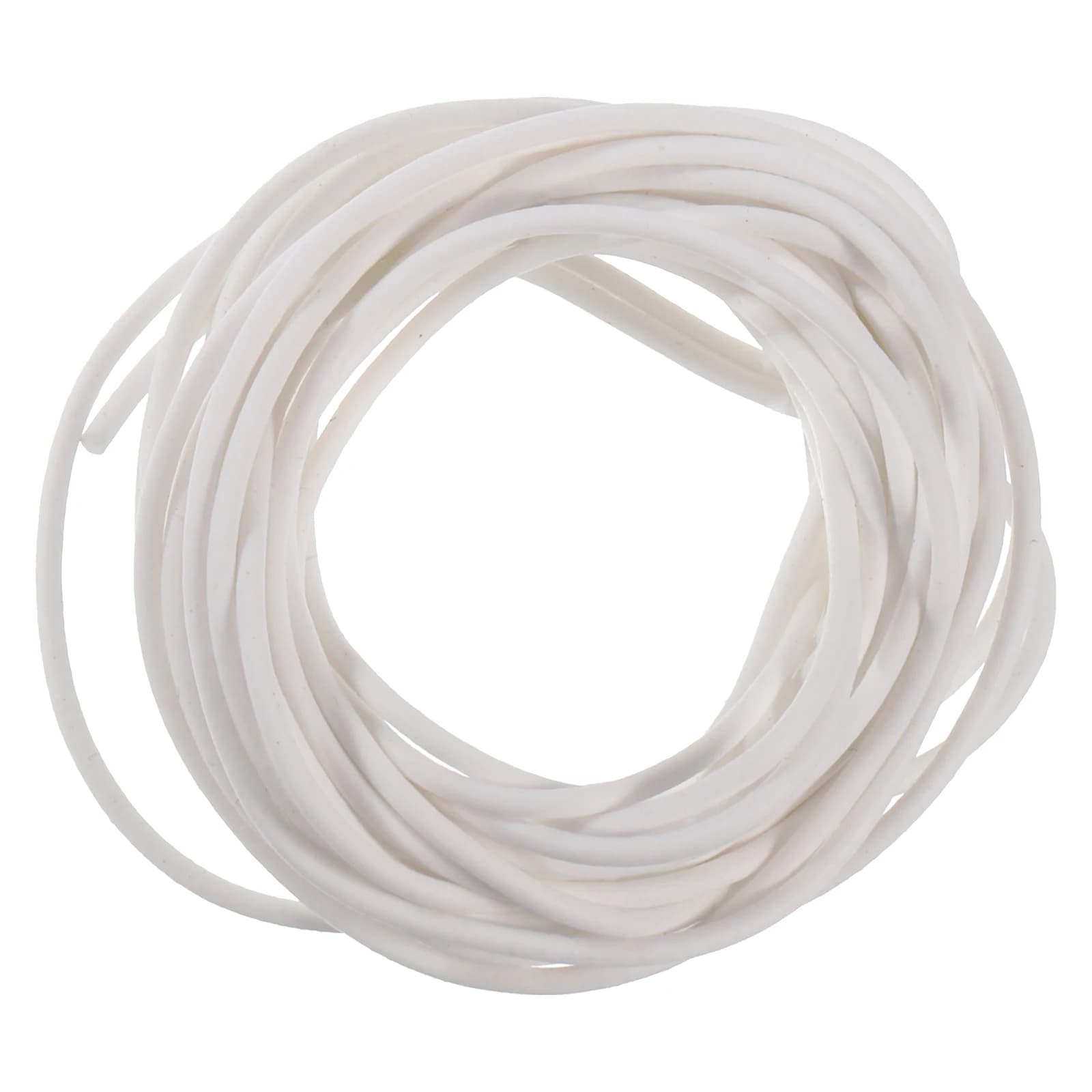 1Pcs 2.5/5m White Silicone Foam Seal Strip 2-10mm Sponge Rubber Weather Seal Strip Round Rubber Solid Foam Tubing for DIY Crafts
