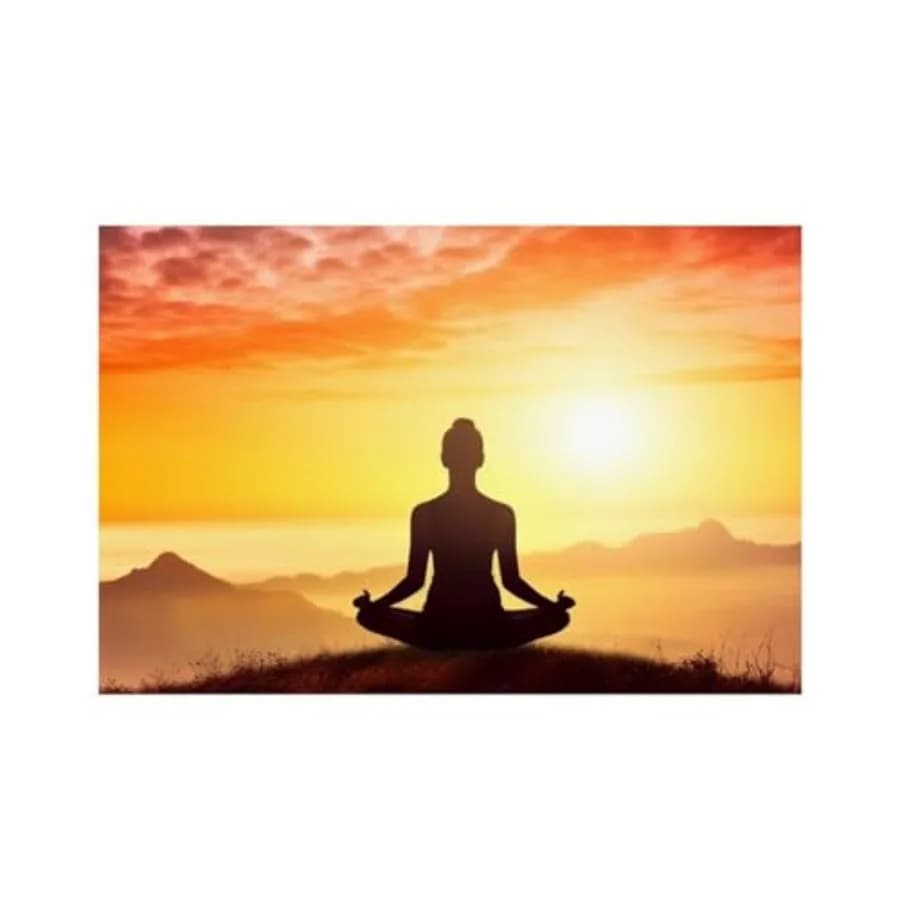 Yoga Meditation Placemats for Kitchen, Personalized Table Mat for Restaurant, Rectangle Place Mats for Weddings, Lightweight Fo