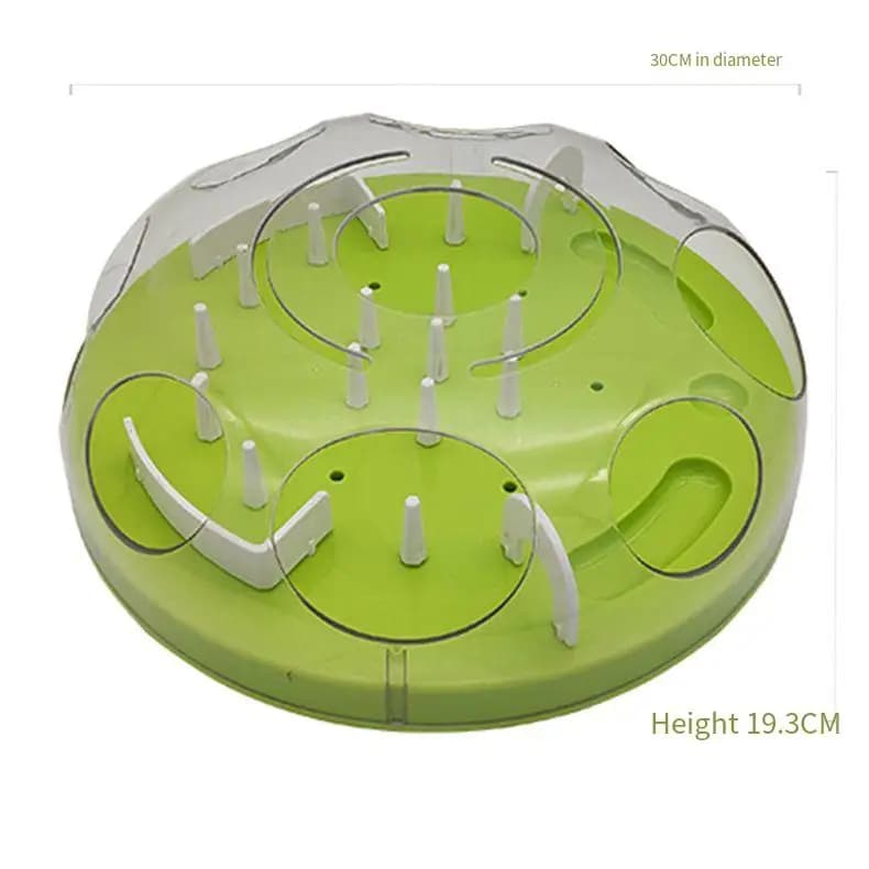 Animale domestico Cibo per gatti Alimentatore lento Giungla Design Cucciolo Antiscivolo Trattare Erogazione Ciotola giocattolo Puzzle Vassoio alimentatore lento Forniture per animali domestici