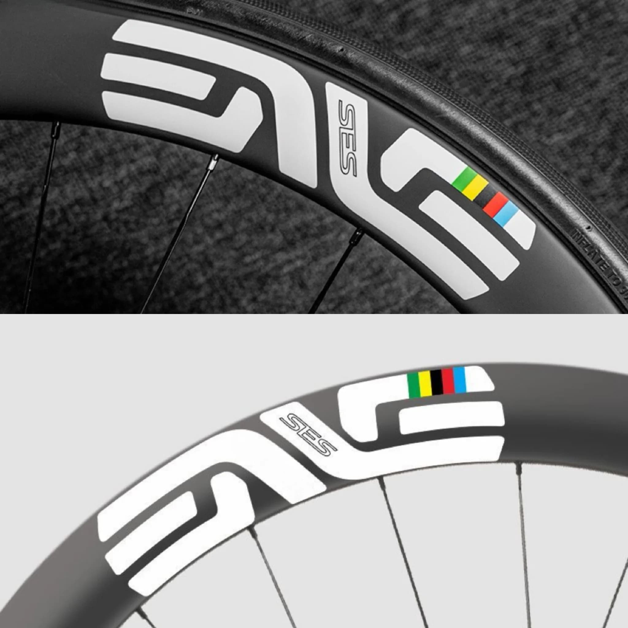 12 blade stickers 4500D Bike Loop Bike Rainbow Pattern 7, 76 * 1, 22 inch axle cover Best gift for helmet motorcycle car