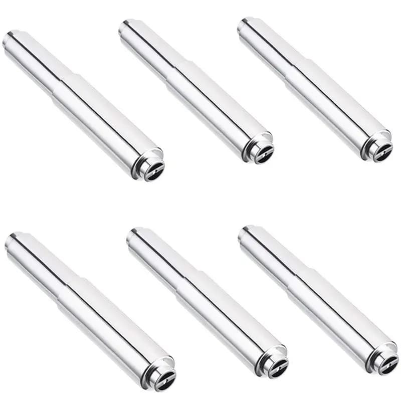 WORTHOWN-8PCS Asta di Ricambio per Portarotolo Carta Igienica in Acciaio Inossidabile, Portarotolo Carta Igienica a Molla
