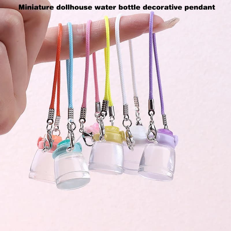 Miniatura per Casa delle Bambole: Bollitore e Tazza d'Acqua Mini, Graziosa Tazza d'Acqua Kawaii, Accessori per Bambole