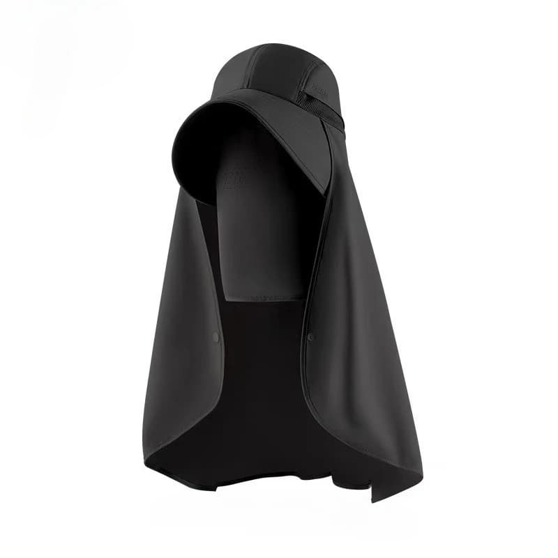 Summer Women Sun Hat with Face Mask Shawl UV Protection for Outdoor