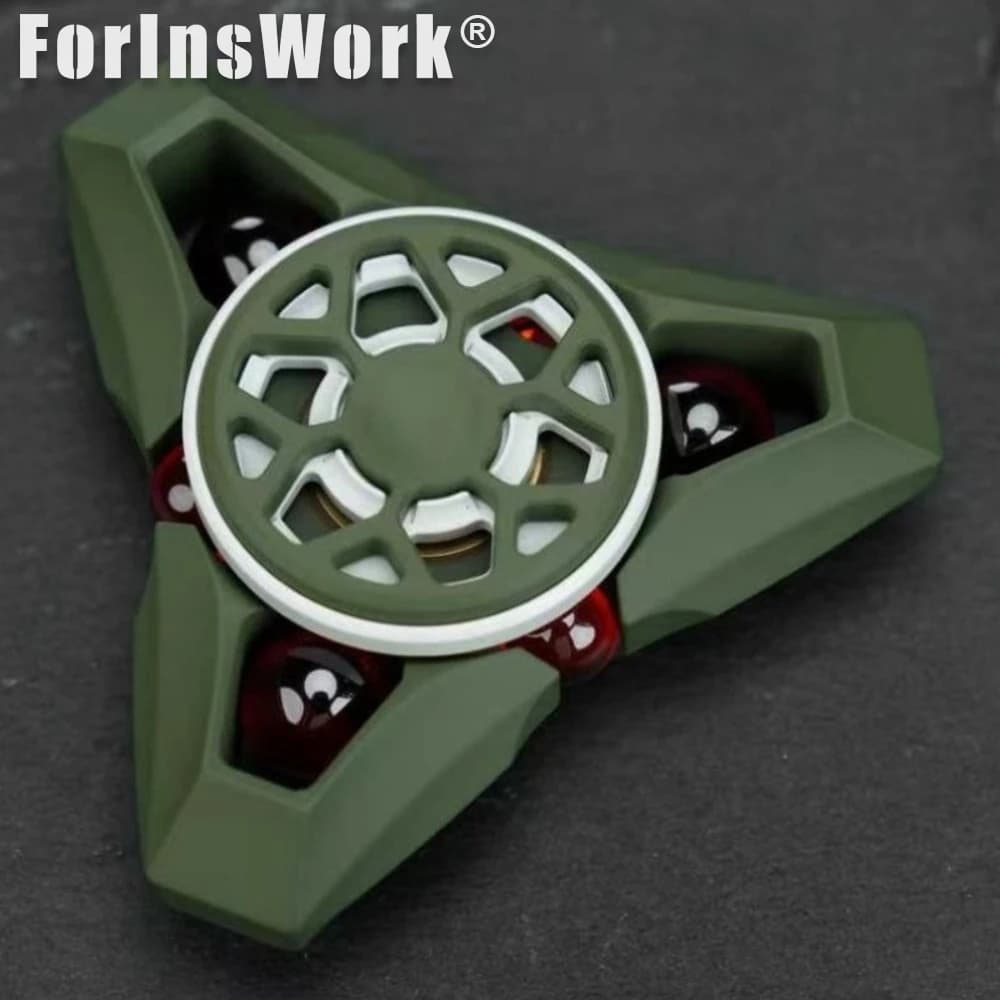 Fixaction EDC Havoc. Three-Blade Fidget Spinner With Internal Rolling Beads Sensory Toys For Autism