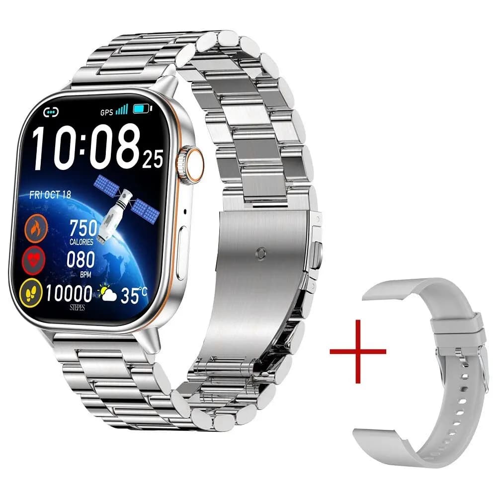 Nuovo Smartwatch per Sport all'Aperto per Android e iOS, Display HD 2.01\", GPS, Bussola, Cardiofrequenzimetro, Impermeabile, Chiamate Bluetooth, Batteria 420mAh