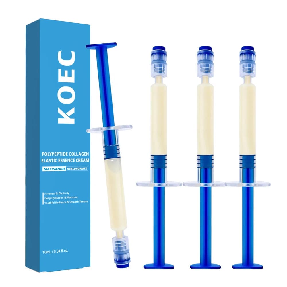 Crema Viso Idratante e Nutriente all'Essenza di Collagene Polipeptidico, Crema al Collagene Micromolecolare Effetto Lifting e Rassodante
