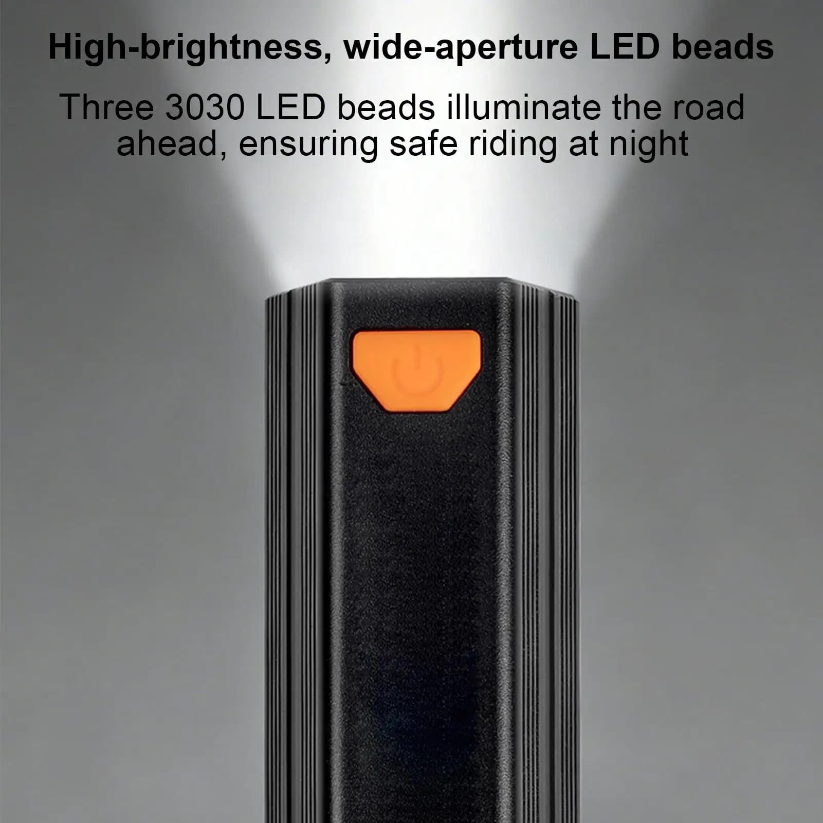 Luci per bici per guida notturna, faro per manubrio scooter, luce impermeabile per bici, per pendolarismo, montagna, autostrada, fuoristrada
