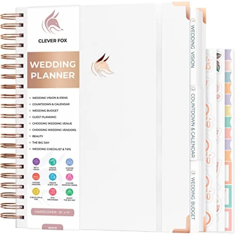 Agenda per la pianificazione del matrimonio, organizer per la sposa, con tasche, regalo per fidanzamento, 10x11″