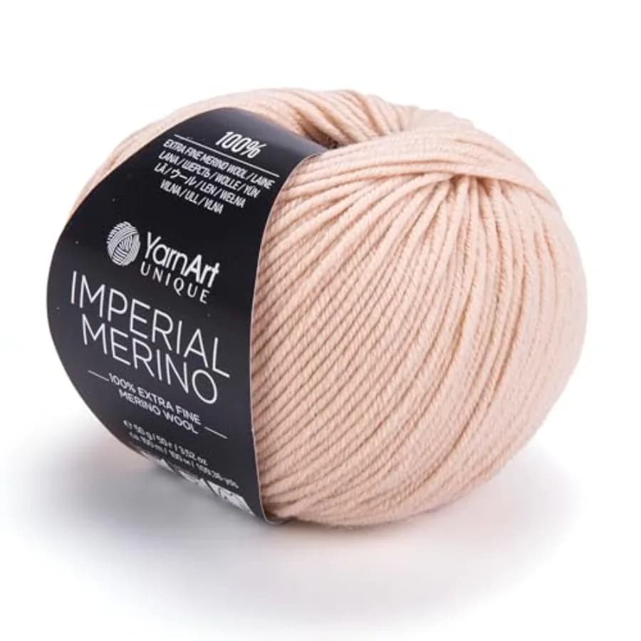 Filato Merino Imperial Unico - 100% Lana Merino Extra Fine, Filato Morbido e Lussuoso per Lavori a Maglia, Uncinetto, Abbigliamento per Bambini, Sciarpe