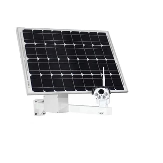 Sistema solare Pannello solare Scheda 4G Telecamera PTZ Zoom 4X Telecamera solare Esterna Impermeabile Wireless P2p Cctv Ip Camera H.265