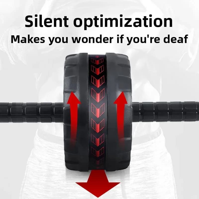 Silent Single‑Wheel Ab Roller, Home Core Fitness Equipment, Abdominal Muscle Contraction Trainer for Home Workout Exercise