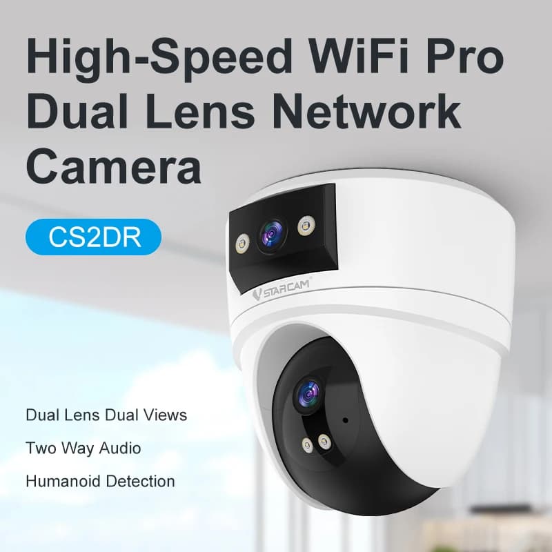 Vstarcam nuovo 3MPHD Wifi videocamera per visione notturna di sicurezza interna Baby Monitor Smart Home Video 3D monitoraggio remoto panoramico della casa