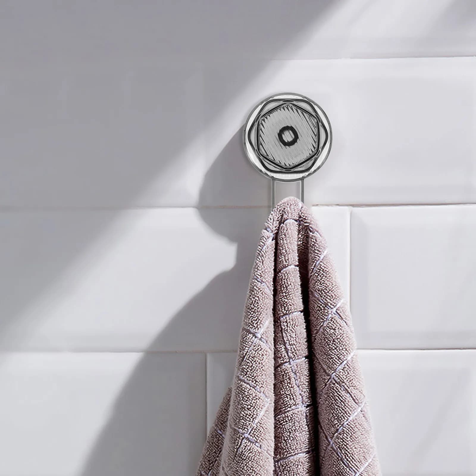 Suction Cup Hooks Multi Surface No Drill Hooks Bathroom Kitchen Shower Hanging Hook Towel Coat Robe Holder Heavy Duty Suction