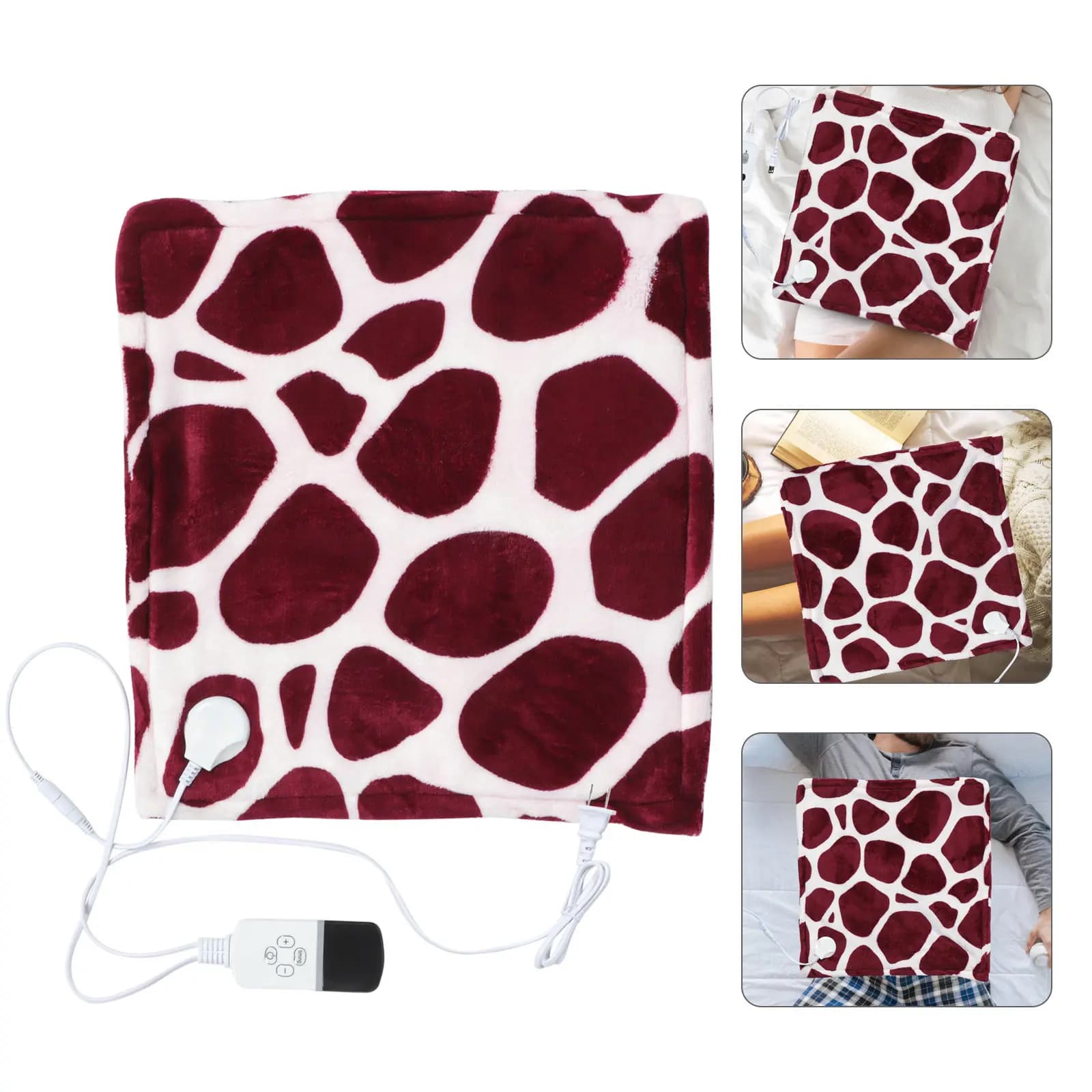 Coperta Elettrica Riscaldante Regolabile con 9 Livelli di Temperatura e Funzione Timer, Morbida Coperta Riscaldante in Flanella per l'Inverno, Spina USA