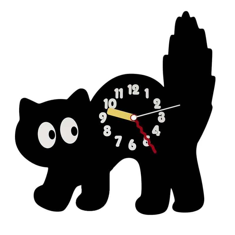 Wall clock cute cat wall clock, children's room decorative clock