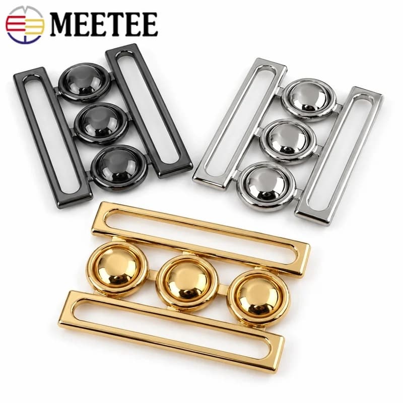 2/4Pcs 60mm Zinc Alloy Waist Belt Clasp Buckles for Women Coats Down Jackets Garment Fastener Sewing Decoration Accessory Parts