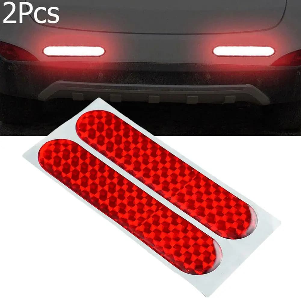 2/4pcs Car Door Reflective Sticker Safety Opening Warning Reflector Interior Car Sticker Car Reflective Strips Safety Mark