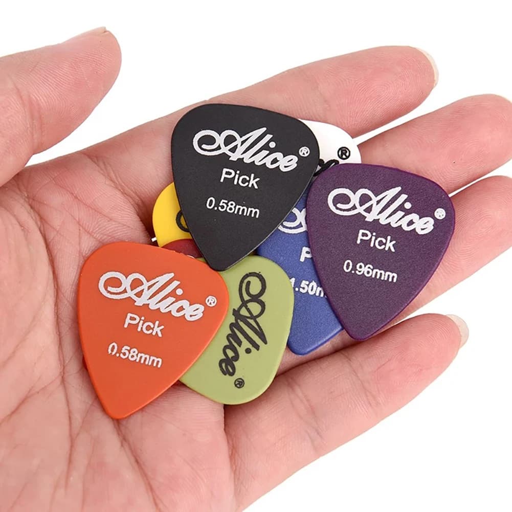 Set di 50 Plettri per Chitarra Elettrica, Acustica e Basso, Spessore 0.58/0.71/0.81/0.96/1.20/1.50mm, Accessori per Chitarra