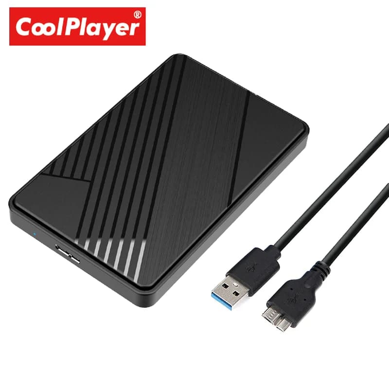 Box esterno per disco rigido da 2,5 pollici SATA a USB 3.0, senza bisogno di attrezzi, custodia per SSD/HDD da 5 Gbps, supporta fino a 6 TB, compatibile con laptop e PC.