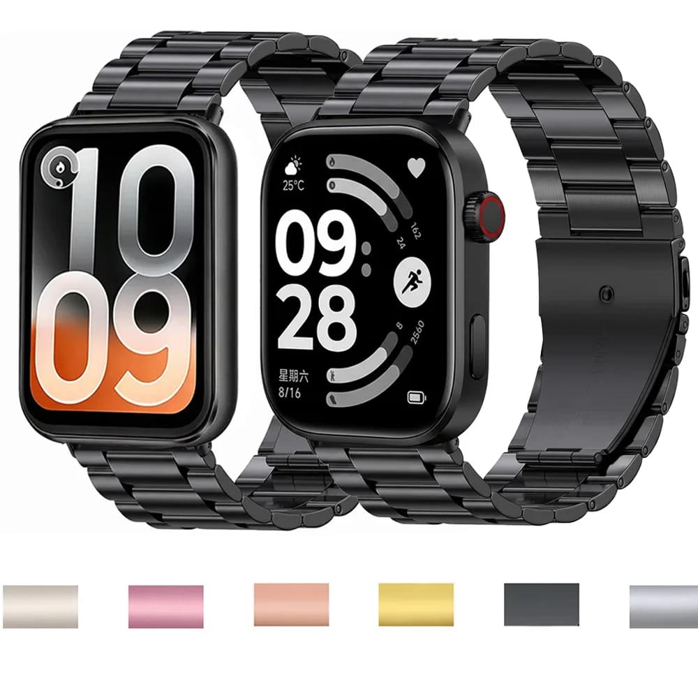 Stainless Steel Strap For Xiaomi Mi band 10Pro/9Pro/8Pro Bracelet Correa Smartwatch For Redmi Watch 4 5 6 Replaceablement band
