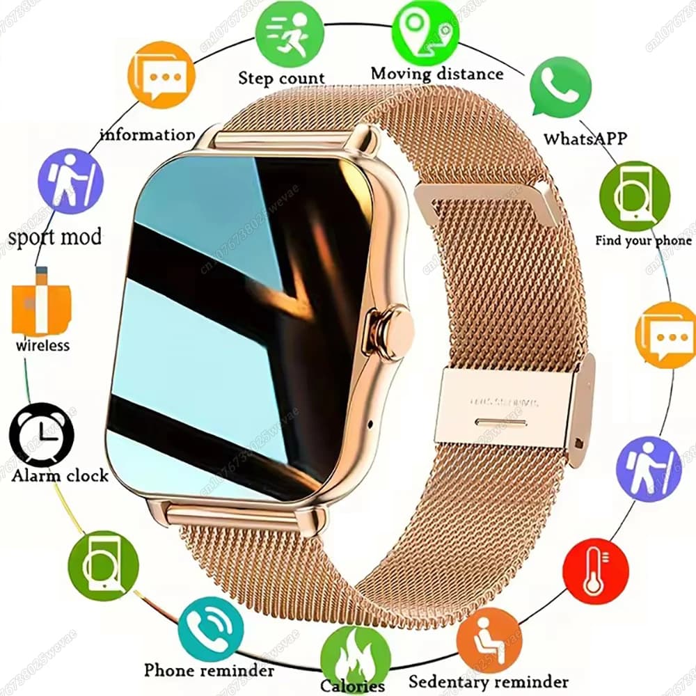 New Smartwatch 2026 for Android and iOS, 1.83 Color Screen, Bluetooth Call, Oxygen Monitor in Blood/Pression, for Men and Women