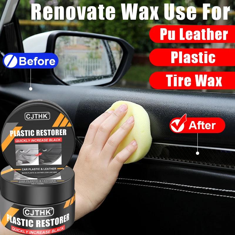 Plastic Restorer for Car Return to Polished Black Interior Car Leather and Panel Renewal wax coating agent Automatic polishing and repair coating
