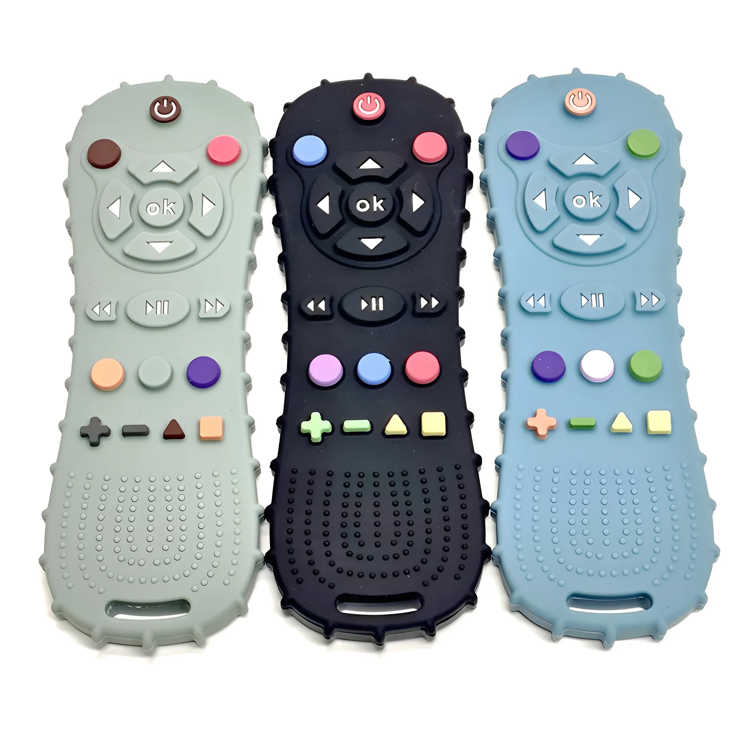 1/3PCS Children's Remote Control Silicone Baby Massage Anti-Eat Baby Gloves Puppy Bracelet Bastone Dentition Morde Toys