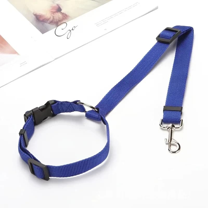 Pet supplies - Vehicle safety harness rings for dogs and cats - Car headrest - Stretchable leash