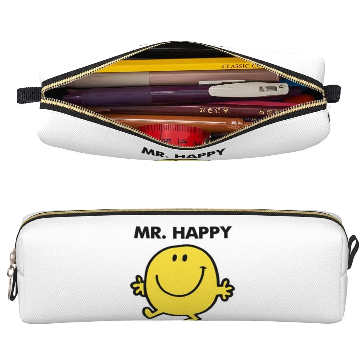 Astuccio portapenne Mr. Men Cute Little Miss, grande capacità, per ragazzi e ragazze, astuccio per cancelleria, borsa per cosmetici