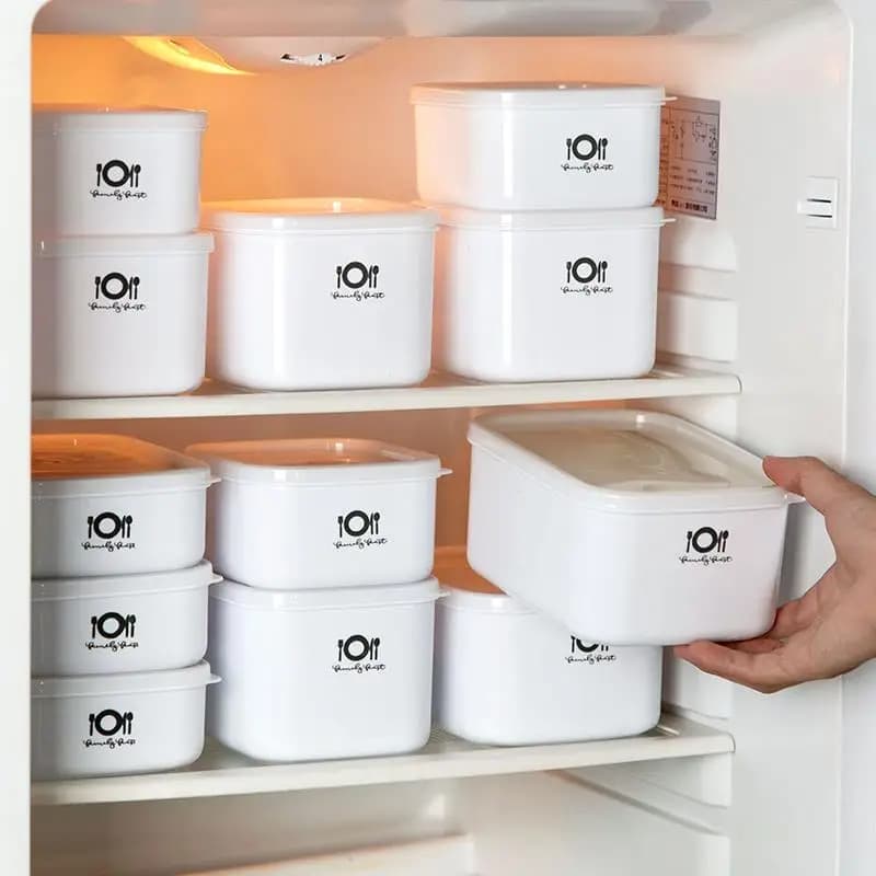 Contenitore per Alimenti in Plastica di Grado Alimentare, Adatto al Microonde, Lungo e Rettangolare, per la Conservazione della Freschezza, Scatola per Frutta, Resistente, Portatile, per il Trasporto dei Pasti