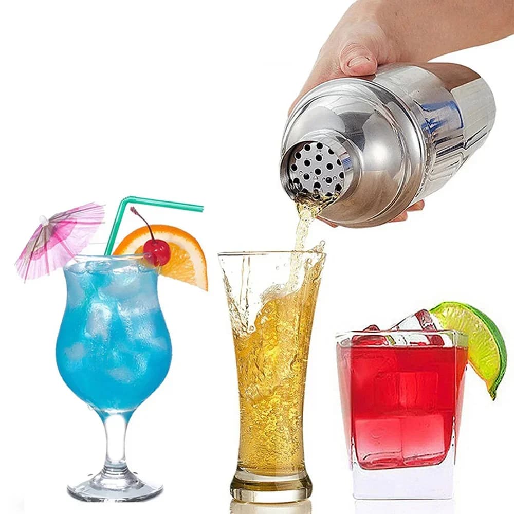 6 pezzi/set 750ML set di miscelatori per vino da cocktail in acciaio inossidabile kit di strumenti per agitatore a mano da barista forniture da cucina