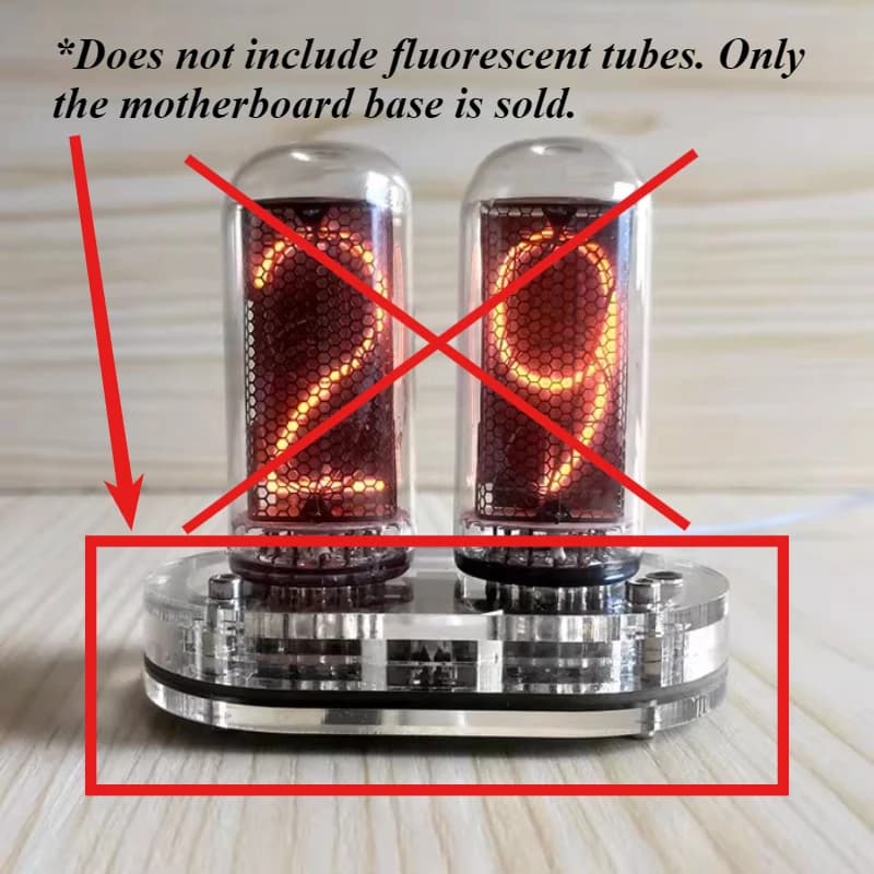 Termometro a tubo Nixie a 2 posizioni IN-18, base per termometri a tubo luminoso, accessori per termometri digitali elettronici intelligenti