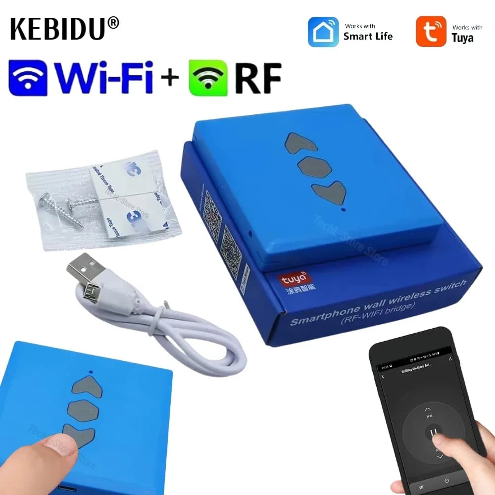 Rolling Code multifrequenza WIFI Tuya Wireless 433 mhz Cancello universale Telecomando Elettrico Porta del garage Controller Otturatore