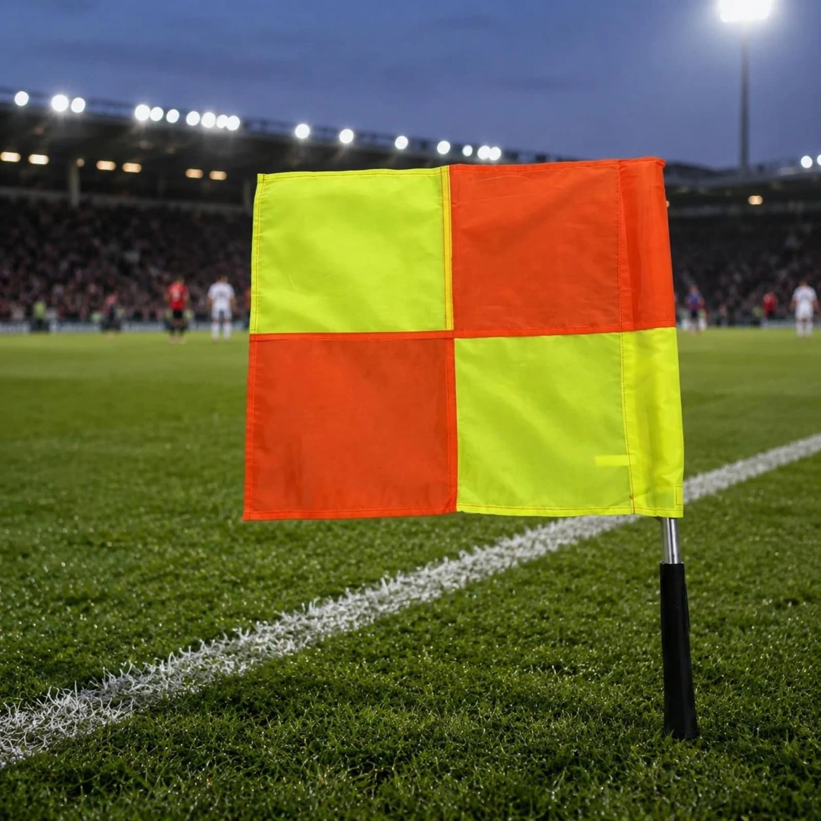 2 Pieces Football Linesman Flag Kit High Visibility Linesman Flag Sports Equipment Bright and Eye-Catching Easy to Carry