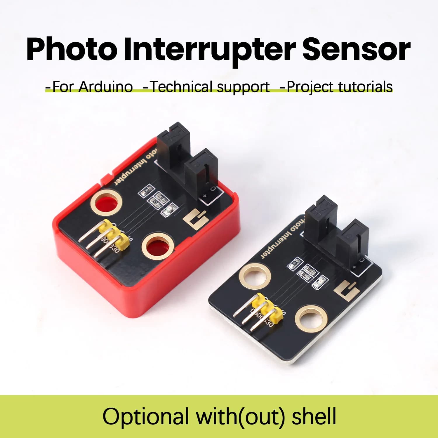 DIY electronic block with photo sensor switch for DIY projects compatible with Lego blocks