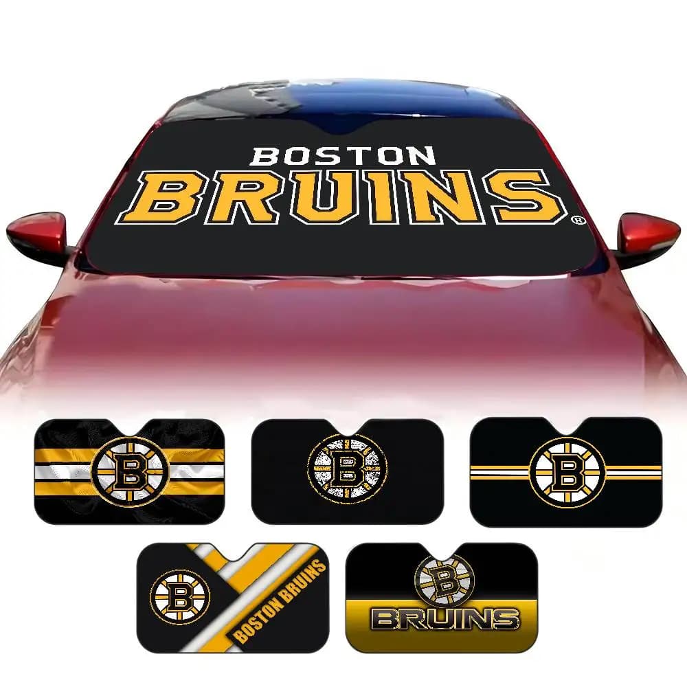 B-Boston B-Bruins Windshield Sunshade Customized Aluminium Foil Car Window Windscreen Cover Sunscreen Curtain