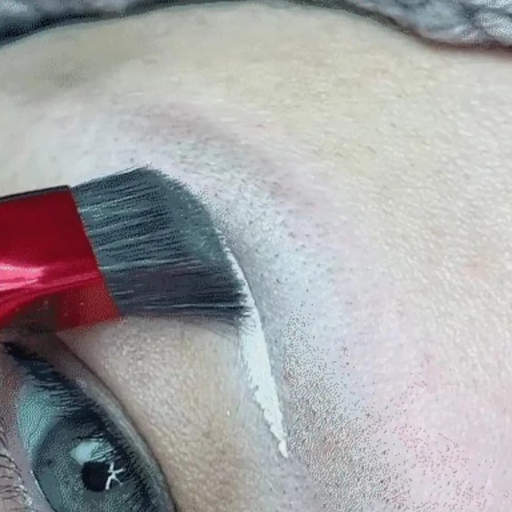 2 Eyebrow Angle Brushes, Women Makeup Tool, for Beginners and Professionals, to Model and Fill, Eyeliner, Mascara, Umbrella