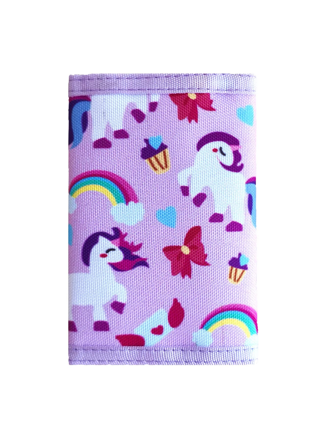 1PC Unicorn Trifold Wallet for Girls, Wallet for Little Young Girls Cute Small Toddler Wallet with Lanyard Christmas Gift