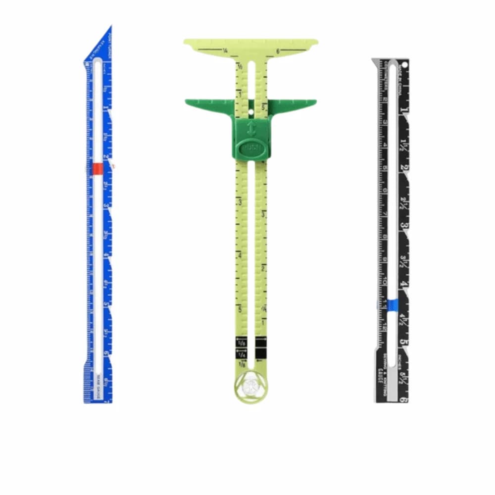 High Quality 5-in-1 Sewing Ruler Multifunctional Plastic Tailor Ruler T-shaped Sliding Patchwork Ruler Home DIY