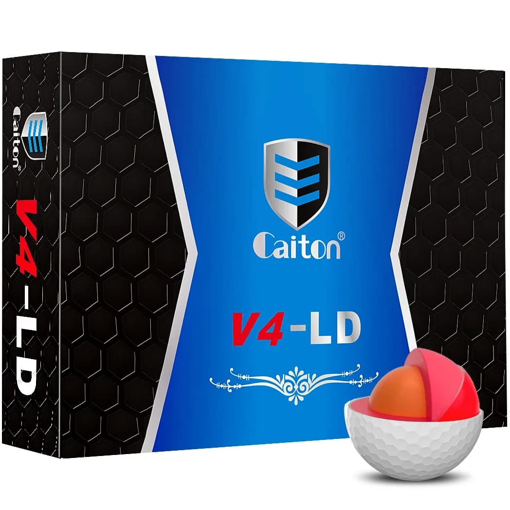 Palline da golf Pro Caiton 12/6/3 pezzi – 4 strati, aggiunge 30 iarde, prestazioni del torneo, sensazione morbida, lunga distanza, copertura resistente